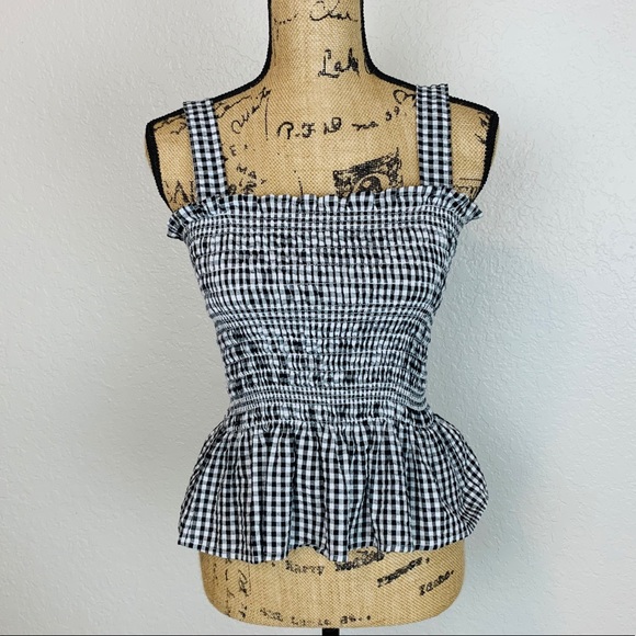 Urban Outfitters Tops - Urban Outfitters Gingham B&W Top